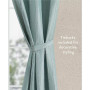 Lola Textured Light Filtering Grommet Window Curtain Panel Pair with Tiebacks, 38" x 84"