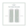 Loha Linen Braided Tab Top Curtain Panel Pair, 54" x 84"
