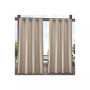 Curtains Indoor - Outdoor Solid Cabana Grommet Top Curtain Panel Pair, 54" x 84"