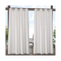 Curtains Indoor - Outdoor Solid Cabana Grommet Top Curtain Panel Pair, 54" x 84"