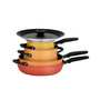Accent Series Non-stick and Stainless Steel 6 Piece Spark Edition Induction Cookware Essentials Set