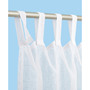 Amina Open Weave Indoor or Outdoor Sheer Tab Top Curtain Panel, 50" x 96"