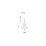 Ivy 6 Light Chandelier