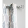 Mikko Leaf Print Semi-Sheer Grommet Curtain Panel, 40" x 63"