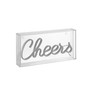 Cheers Contemporary Glam Acrylic Box USB Operated LED Neon Light
