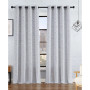 Sierra Textured Light Filtering Grommet Window Curtain Panel Pair with Tiebacks, 52" x 84"