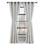 Sierra Textured Light Filtering Grommet Window Curtain Panel Pair with Tiebacks, 52" x 84"