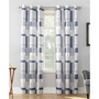 Blockade Geometric Blocks Semi-Sheer Grommet Curtain Panel, 40" x 63"