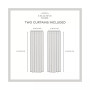 Curtains Demi Light Filtering Hidden Tab Top Curtain Panel Pair, 54" x 84", Set of 2