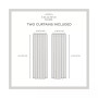Curtains Demi Light Filtering Hidden Tab Top Curtain Panel Pair, 54" x 84", Set of 2