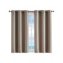 Milton Thermal Woven Room Darkening Grommet Window Curtain Panel Pair, Dusty Collection