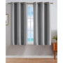 Milton Thermal Woven Room Darkening Grommet Window Curtain Panel Pair, Dusty Collection