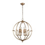 Stanton 6 Light Chandelier in Matte Gold