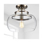 Kostandea 13.5" 1-Light Indoor Flush Mount Ceiling Lights with Light Kit