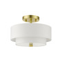 Meridian 2 Lights Semi Flush