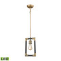 Lisbon 1 Pendant Classic Brass/Oil Rubbed Bronze