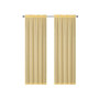 Montauk Accents Ultra Lux 2 Piece Rod Pocket Gold Sheer Voile Window Curtain Panels - 84 in. Long