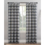 Blair Farmhouse Plaid 52" x 63" Semi-Sheer Curtain Panel