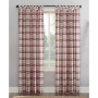 Blair Farmhouse Plaid 52" x 63" Semi-Sheer Curtain Panel
