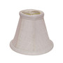 Cloth&Wire Slant Linen Chandelier Lampshade with Flame Clip