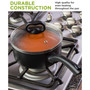 Aluminum 2 Quart Evolve Non-Stick Saucepan with Glass Lid
