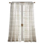 Simone Print Burnout 84" x 50" Panels, Set of 2