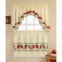 Red Delicious 24" Window Tier & Swag Valance Set
