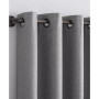 Channing Grid Texture Blackout Grommet Curtain Panel, 96" x 50"