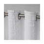 Squared Embellished Grommet Top Curtain Panel Pair, 54" x 96"
