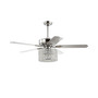 Brandy 52" 3-Light Crystal Prism Drum Led Ceiling Fan with Remote