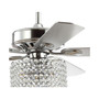 Brandy 52" 3-Light Crystal Prism Drum Led Ceiling Fan with Remote
