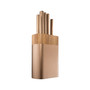 Daisho Nara Knife Block Copper Set, 6 Piece