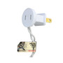 Set of 100 Blue Clear Mini Christmas Lights 2.5" Spacing - White Wire