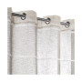 Horizon Stripe Textured Semi-Sheer Grommet Curtain Panel 55"W x 84"L