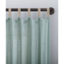 Ceri Texture Jute Tabs Semi-Sheer Tab Top Curtain Panel, 50" x 63"