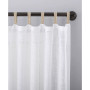 Ceri Texture Jute Tabs Semi-Sheer Tab Top Curtain Panel, 50" x 63"