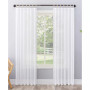 Ceri Texture Jute Tabs Semi-Sheer Tab Top Curtain Panel, 50" x 63"