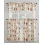 Bristol Coffee Shop 54" x 36" Semi-Sheer Kitchen Curtain Set