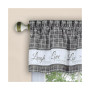 Live, Love, Laugh Window Curtain Tier Pair and Valance Set, 58x36