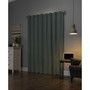 Cyrus Thermal Blackout Back Tab Curtain Panel, 63" L x 40" W