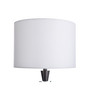 Round Nickel Metal Table Lamp