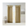 1-PC Emilia Twist Tab Lined Window Curtain Panel - 50x120" - Bronze