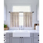 Twill Stripe Anti-Dust Cafe Curtain Pair, 52" x 36"