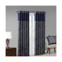 Aubrey Jacquard Curtain Panel Pair - 50x95" - Navy