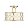 Trade Winds Courtland 2-Light Semi-Flush Ceiling Light