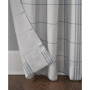 Castille 54" x 63" Farmhouse Plaid Semi-Sheer Curtain Panel