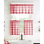 Farmhouse Living Buffalo Check 30" x 24" Window Tier Set