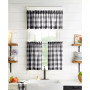 Farmhouse Living Buffalo Check 30" x 24" Window Tier Set