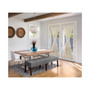 Shannon Door Panel with tie back 52"W x 63"L