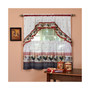 Rooster Printed Tier and Swag Window Curtain Set, 57x24